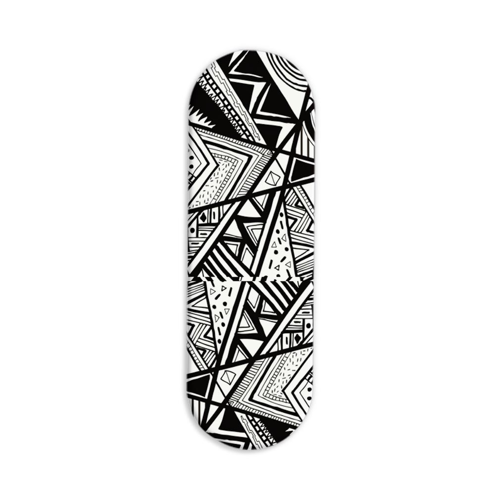 Black and White Printed Slider Phone Grip Holder Black and White Printed Slider Phone Grip Holder - Image 1