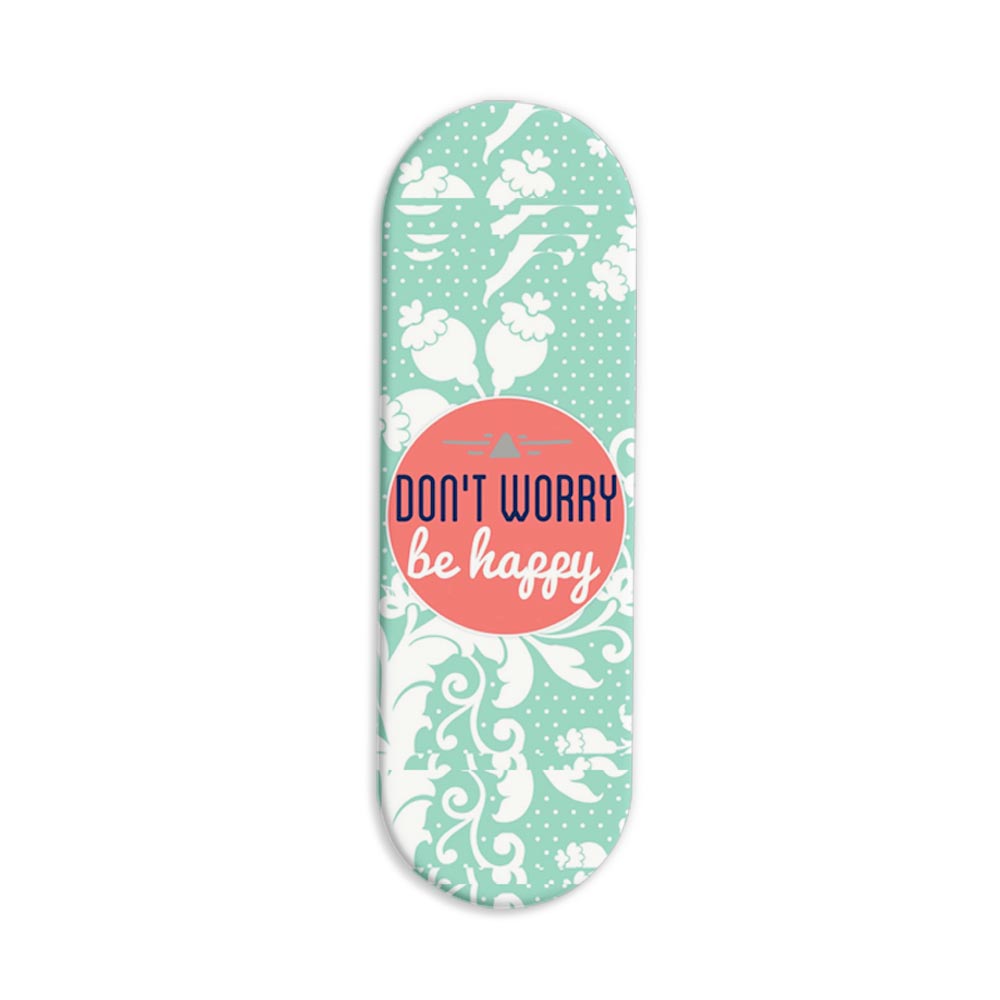 Typography Printed Slider Phone Grip Holder Typography Printed Slider Phone Grip Holder - Image 1