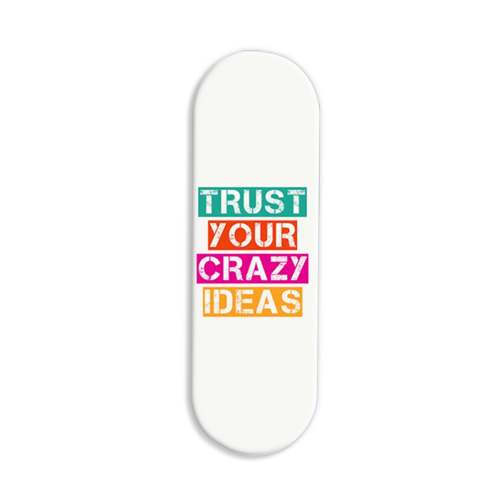 Typography Printed Slider Phone Grip Holder Typography Printed Slider Phone Grip Holder - Image 1