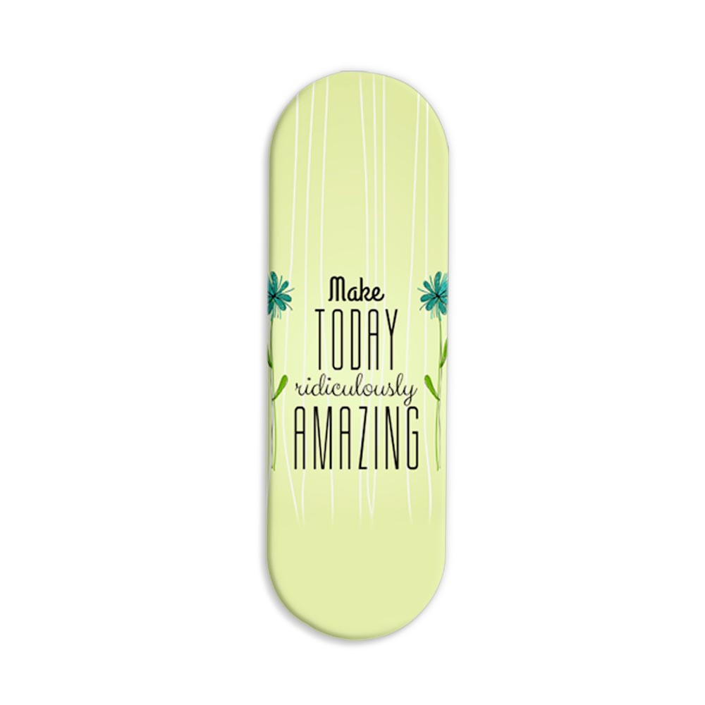 Typography Printed Slider Phone Grip Holder Typography Printed Slider Phone Grip Holder - Image 1