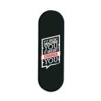 Typography Printed Slider Phone Grip Holder