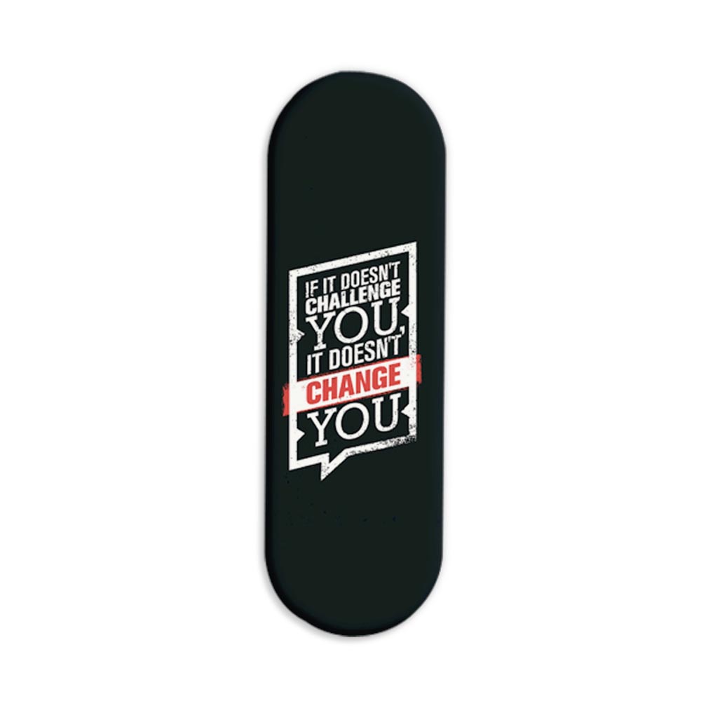 Typography Printed Slider Phone Grip Holder Typography Printed Slider Phone Grip Holder - Image 1