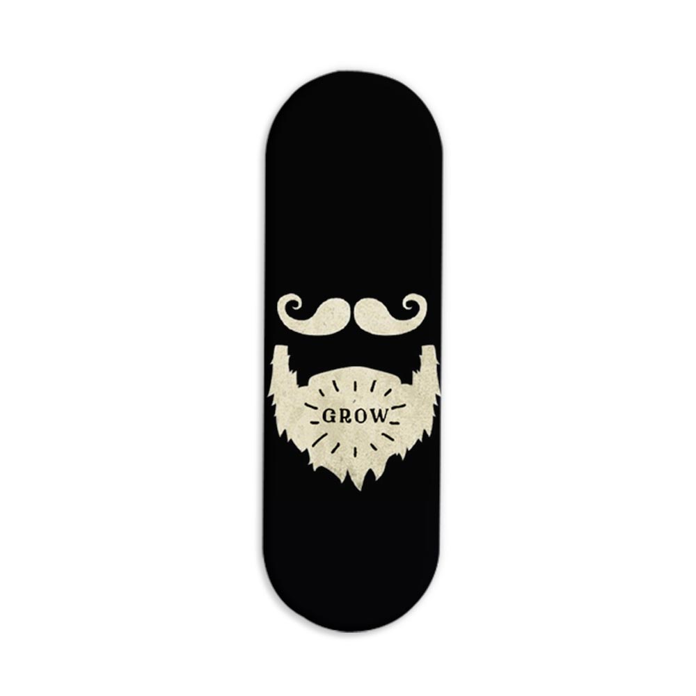 Moustache and Beard Printed Slider Phone Grip Holder Moustache and Beard Printed Slider Phone Grip Holder - Image 1