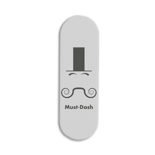 Moustache and Beard Printed Slider Phone Grip Holder