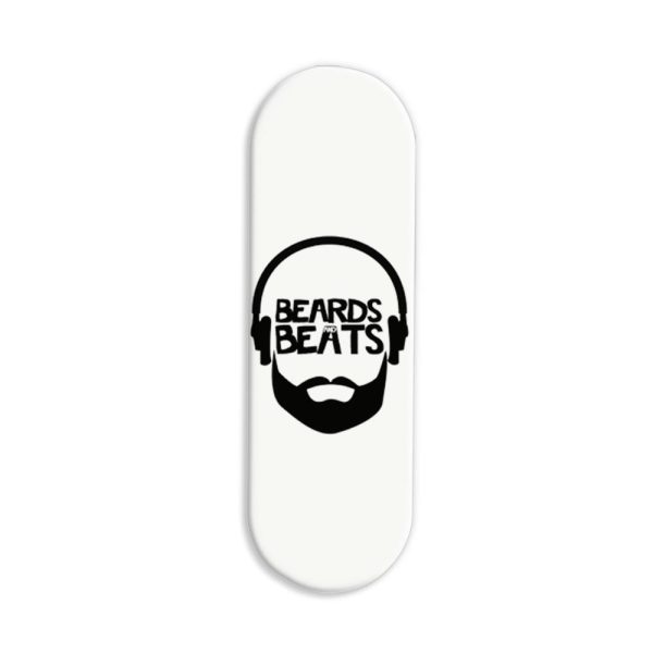 Moustache and Beard Printed Slider Phone Grip Holder
