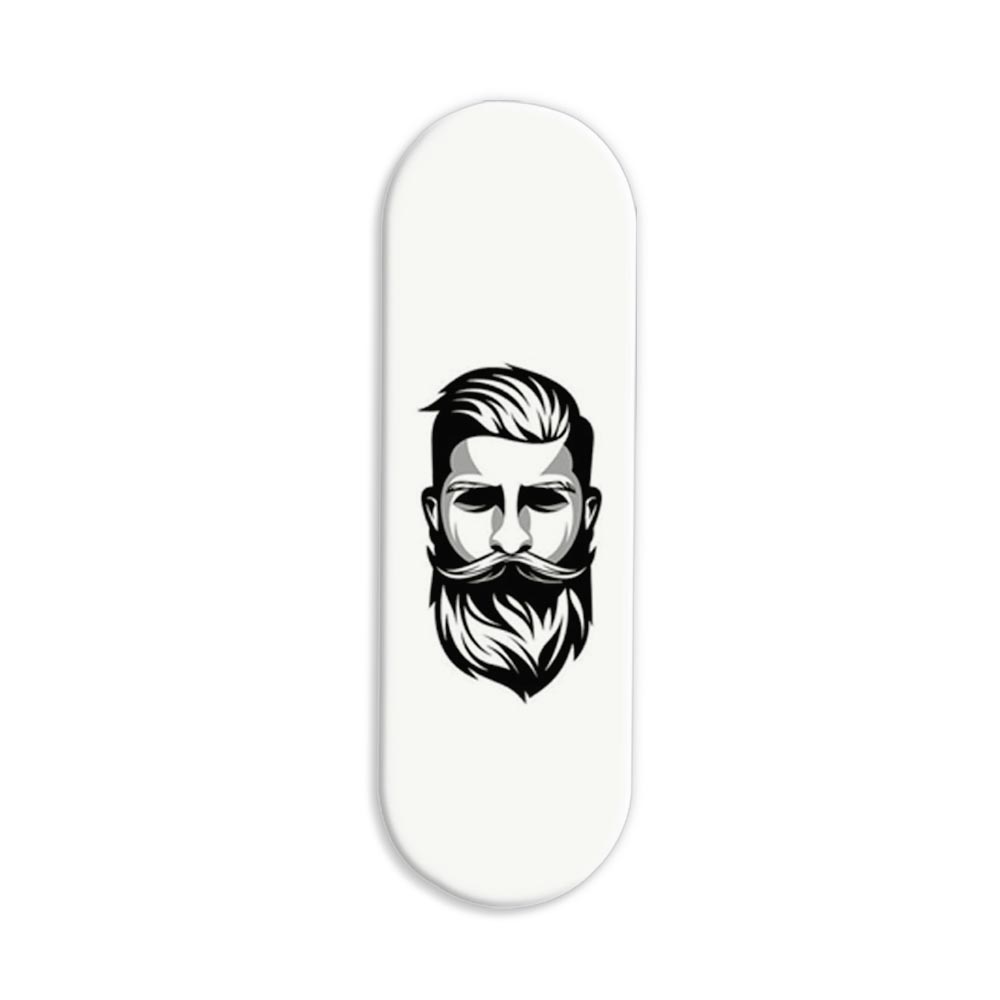 Moustache and Beard Printed Slider Phone Grip Holder Moustache and Beard Printed Slider Phone Grip Holder - Image 1