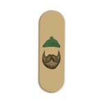 Moustache and Beard Printed Slider Phone Grip Holder