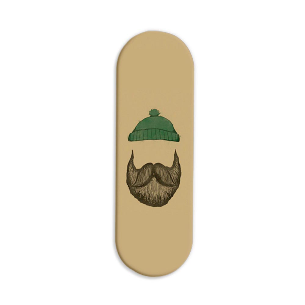 Moustache and Beard Printed Slider Phone Grip Holder Moustache and Beard Printed Slider Phone Grip Holder - Image 1