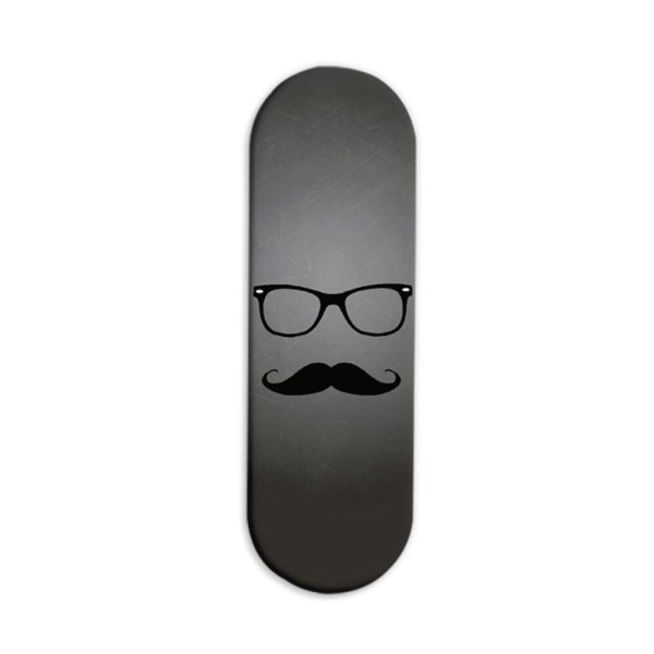Moustache and Beard Printed Slider Phone Grip Holder
