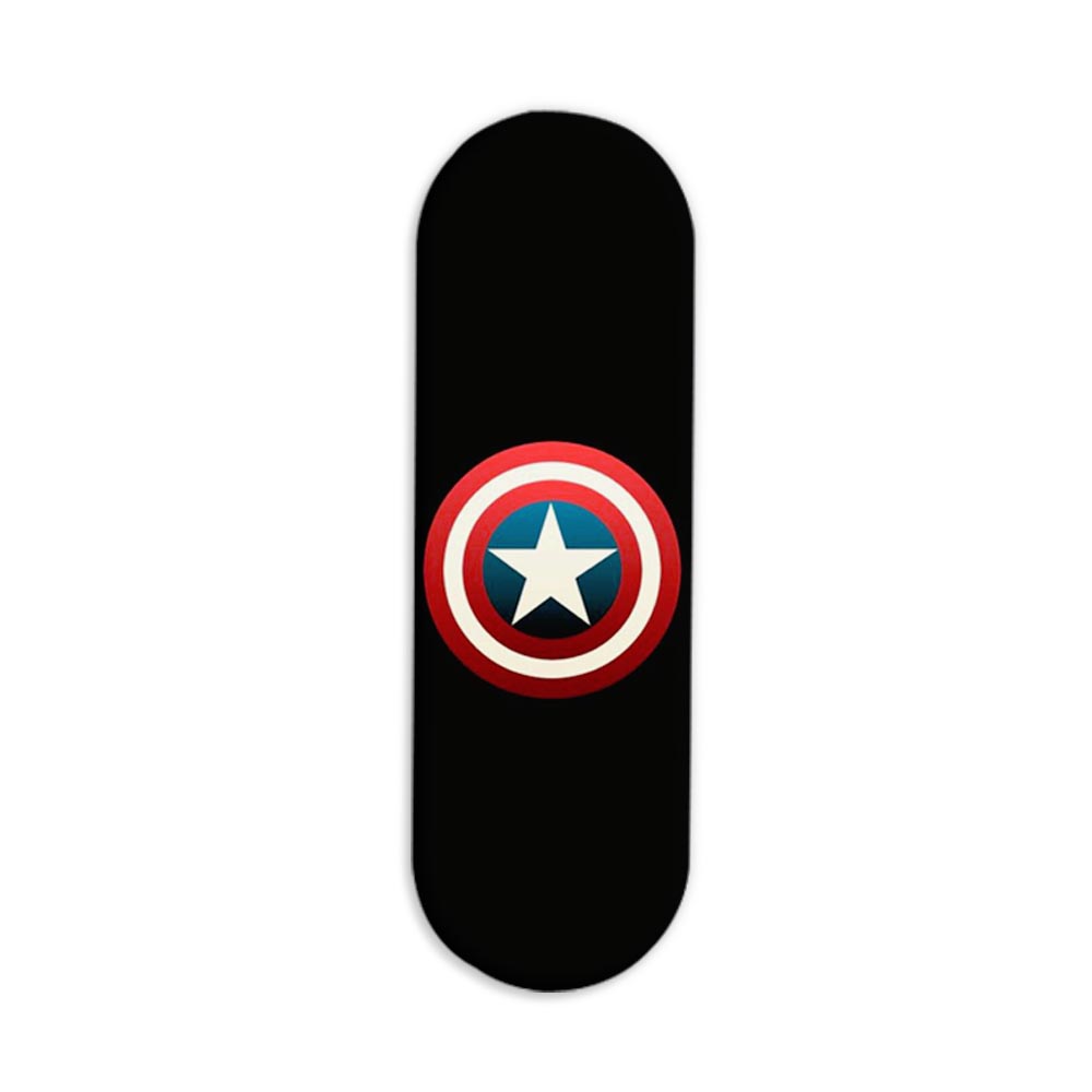 Captain America - Shield Printed Slider Phone Grip Holder Captain America - Shield Printed Slider Phone Grip Holder - Image 1