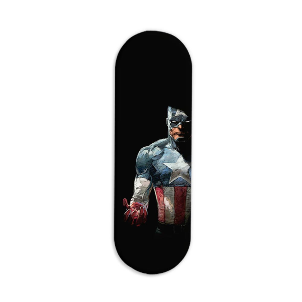 Captain America Printed Slider Phone Grip Holder Captain America Printed Slider Phone Grip Holder - Image 1