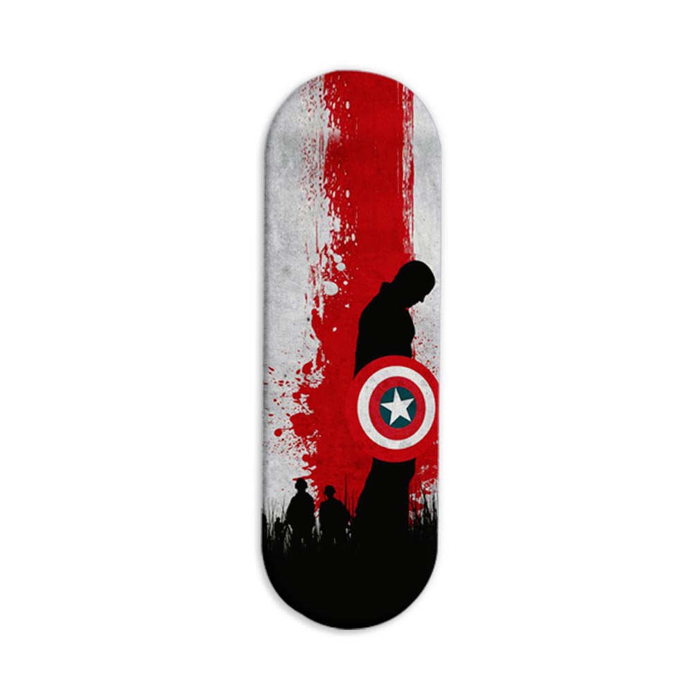Captain America Printed Slider Phone Grip Holder Captain America Printed Slider Phone Grip Holder - Image 1