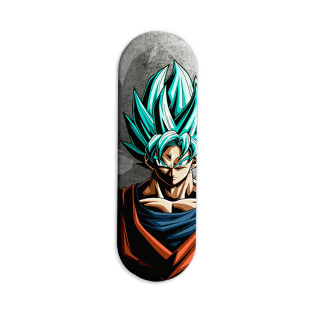 Goku Super Saiyan Blue Printed Slider Phone Grip Holder Goku Super Saiyan Blue Printed Slider Phone Grip Holder - Image 1