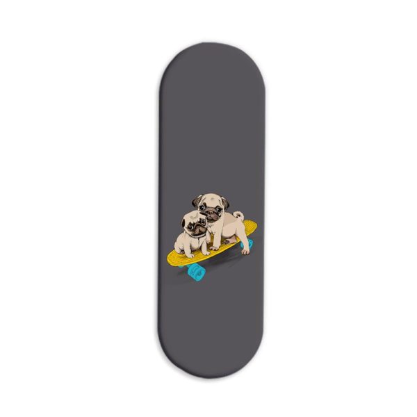 Minimal - Pug Printed Slider Phone Grip Holder