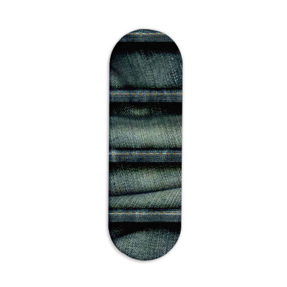 Denim Printed Slider Phone Grip Holder Denim Printed Slider Phone Grip Holder - Image 1