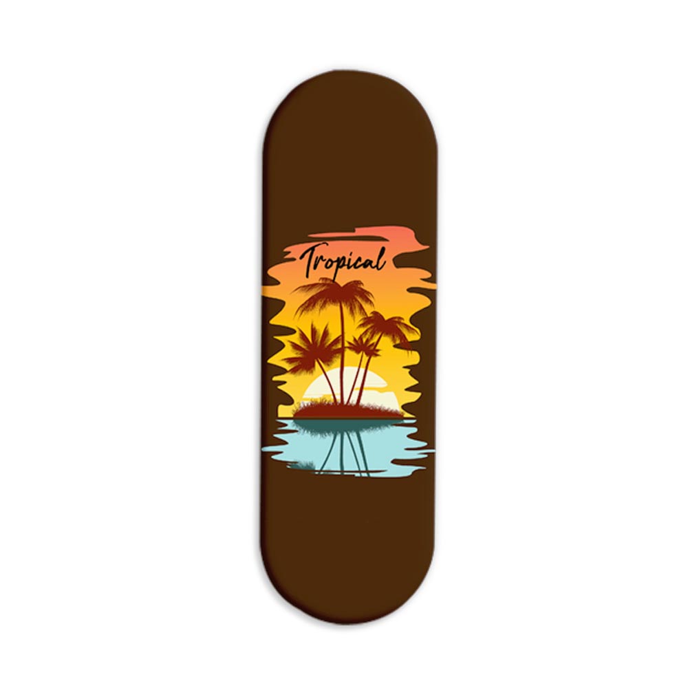 Tropical Printed Slider Phone Grip Holder Tropical Printed Slider Phone Grip Holder - Image 1