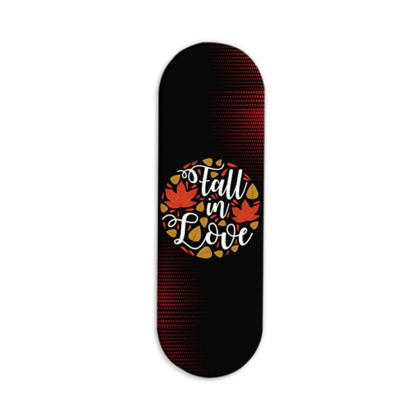 Fall In Love Printed Slider Phone Grip Holder
