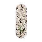 White Roses Printed Slider Phone Grip Holder