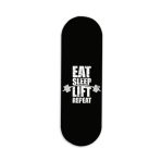Eat Sleep Lift Repeat Printed Slider Phone Grip Holder