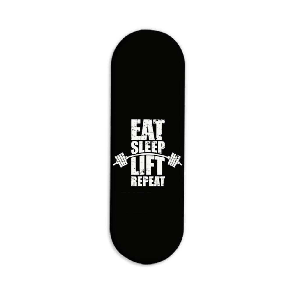 Eat Sleep Lift Repeat Printed Slider Phone Grip Holder Eat Sleep Lift Repeat Printed Slider Phone Grip Holder - Image 1