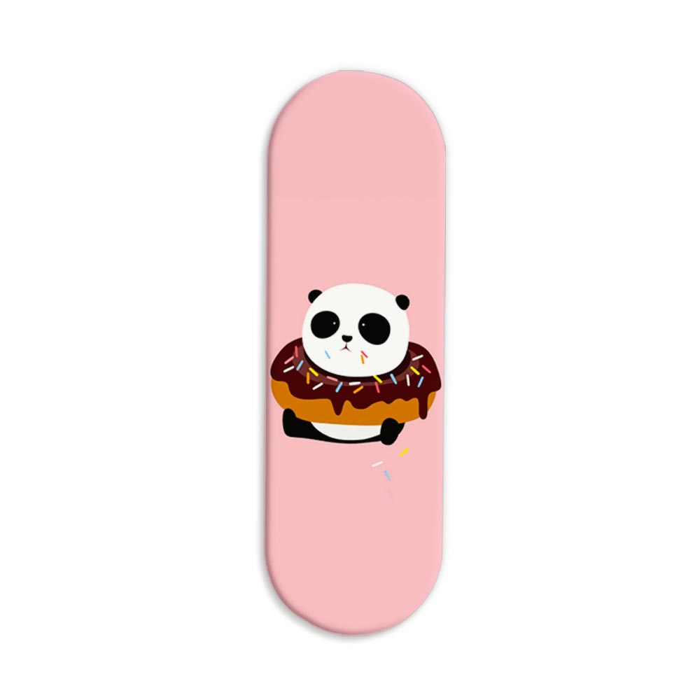 Panda Donut Printed Slider Phone Grip Holder Panda Donut Printed Slider Phone Grip Holder - Image 1