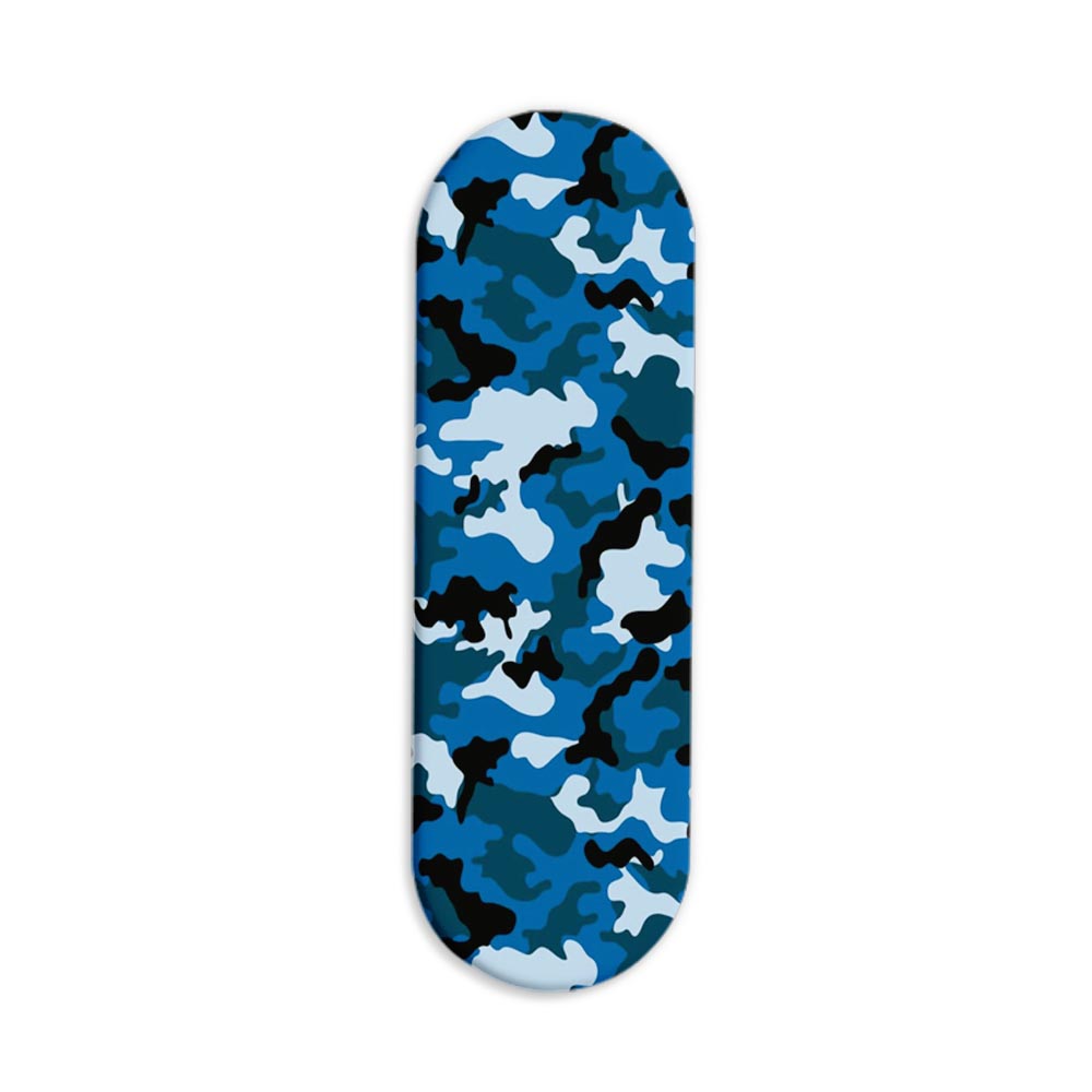 Camouflage Blue Printed Slider Phone Grip Holder Camouflage Blue Printed Slider Phone Grip Holder - Image 1