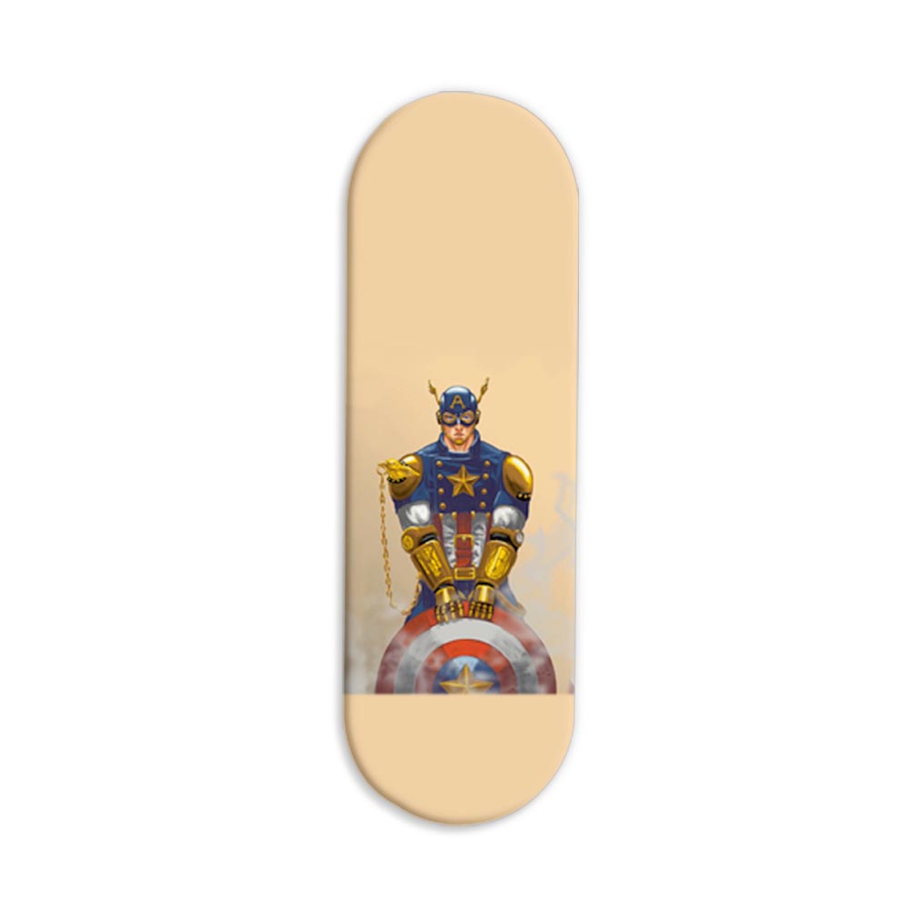 Captain America Printed Slider Phone Grip Holder Captain America Printed Slider Phone Grip Holder - Image 1