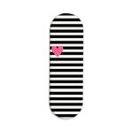 Black and White Grid Pattern  Printed Slider Phone Grip Holder