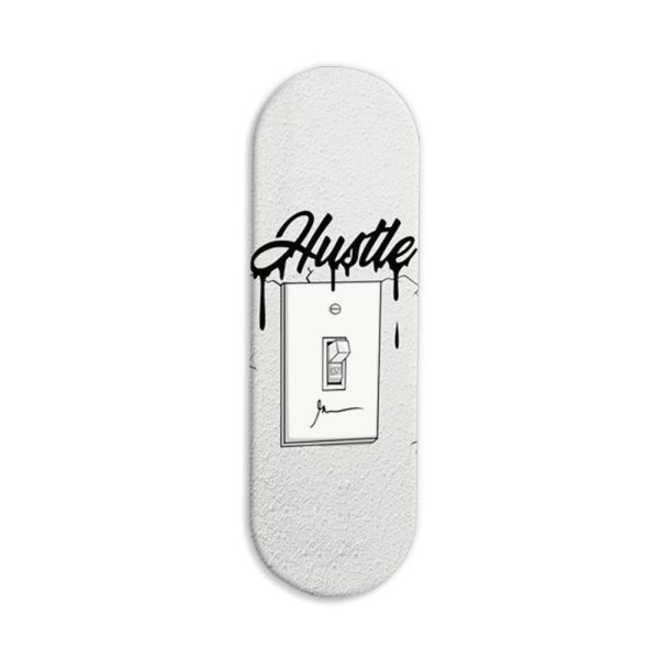 Hustle On Printed Slider Phone Grip Holder