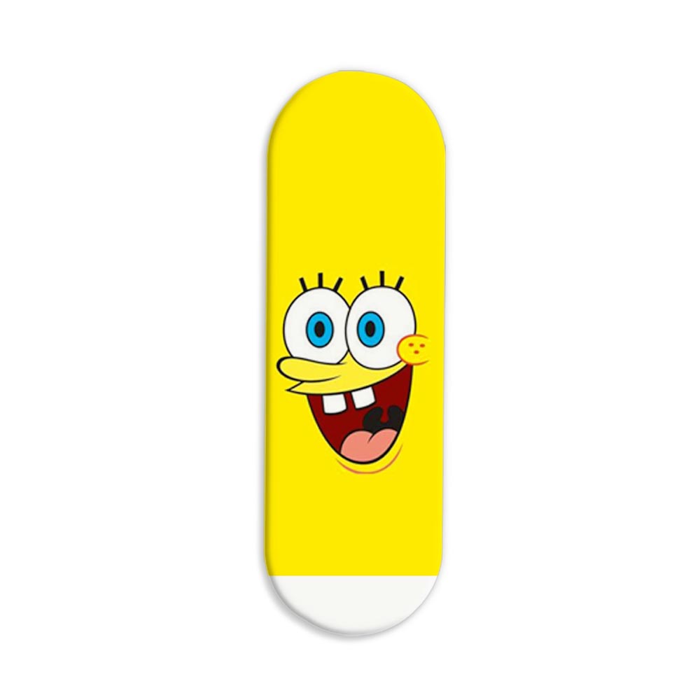 Yellow SpongeBob Printed Slider Phone Grip Holder Yellow SpongeBob Printed Slider Phone Grip Holder - Image 1