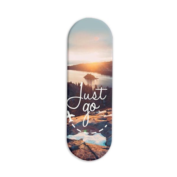 Just Go With The Flow Printed Slider Phone Grip Holder