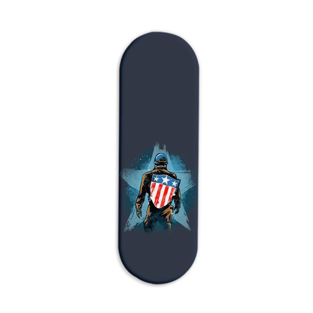 Captain America Printed Slider Phone Grip Holder Captain America Printed Slider Phone Grip Holder - Image 1